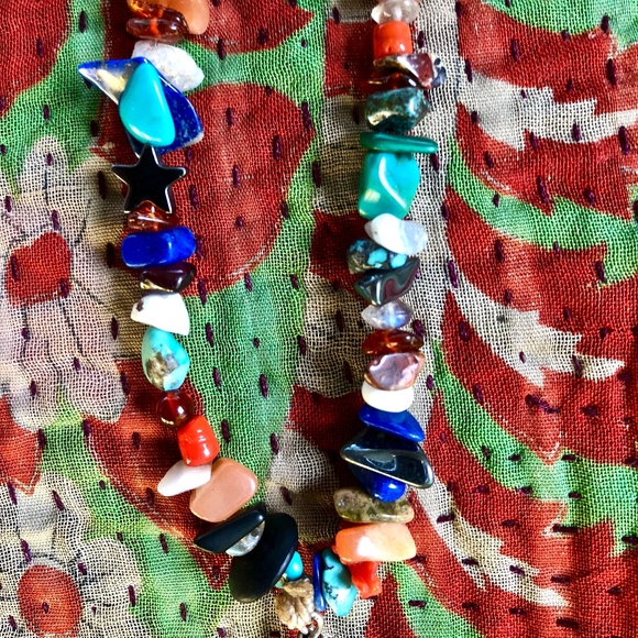 Southwestern Jasper Bear Pendant Necklace - Picture 7 of 8